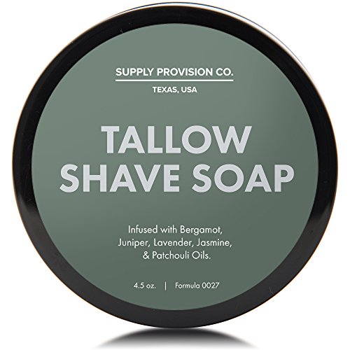 !SALE! SUPPLY Tallow Shave Soap (Juniper, 4.5 oz)