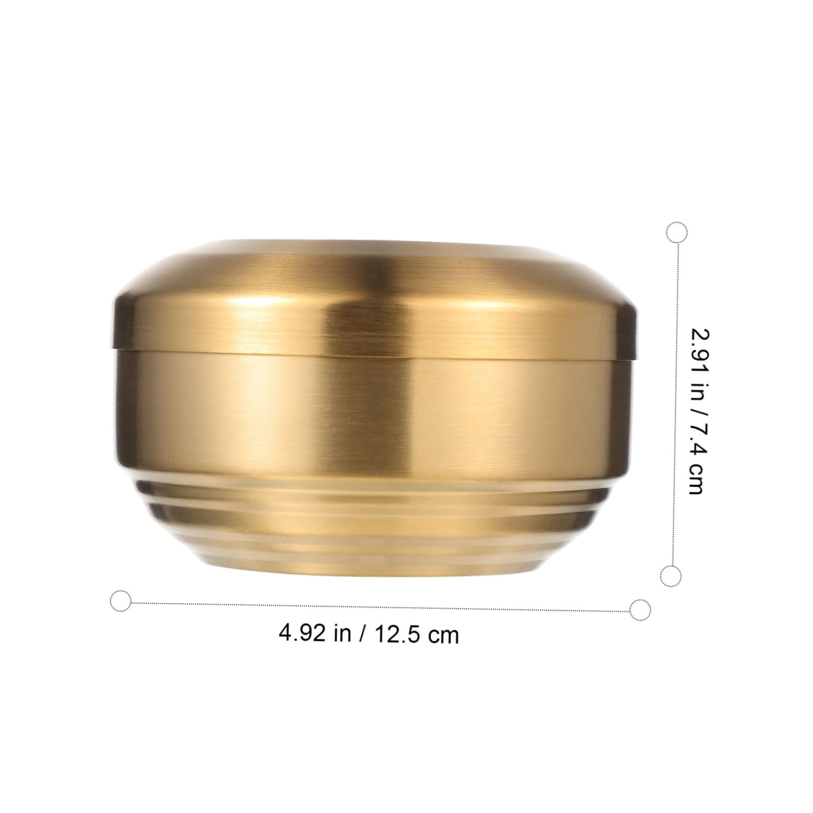 SOLUSTRE 1Set Stainless Steel Double Layer Rice Bowl Food Serving Bowl for Adults Insulated Soup Bowl with Lid for Dining Kitchen and Outdoor Use