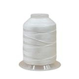 1mm 240 Yards Twisted Silk Cord Trim 3-Ply Twine Thread Braided Polyester String for DIY Crafts,Macrame, Pendants,Jewelry,Friendship Bracelets,Necklaces（White）