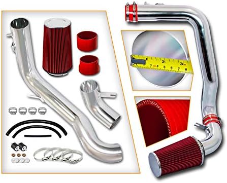 Red Air Intake Kit+ Filter Compatible with2008-2012 Accord and CrossTour 3.5L V6