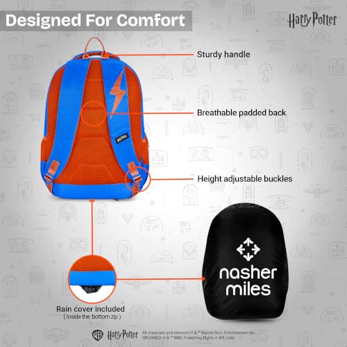 Image of Nasher Miles x Harry Potter Backpack | Polyester Laptop Backpack 35L | Ideal for School, College, Office & Travel | Men, Women, Boys, Girls