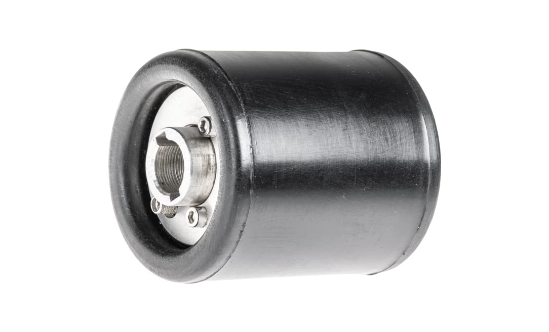 PFERD aufblasbare Schleifwalze Ø 90x100mm mit 19 mm Keilnut für Walzenantrieb, Siliziumkarbid, Fein, Gummi, Schleifband, Tischschleifmaschine, Geradschleifmaschine
