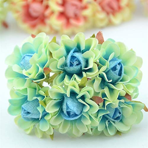 60 pcs/lot 4 cm Soie Rose Bouquet De Fleurs Artificielles pour La Décoration De Mariage Scrapbooking À La Main Couronnes Faux Fleur