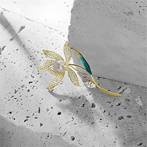Broche de perles d'eau douce en cadeau idéal avec son épingle de corsage - 2