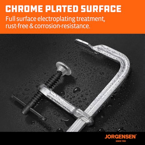 Image of Jorgensen Bar Clamps, 12-Inch Light-duty Drop Forged Steel Bar Clamps for Woodworking and Welding, 2 Pack