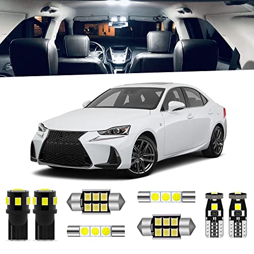 Kit interior LED blanco para Lexus IS250 IS350 ISF 2014-2019 miniatura 1