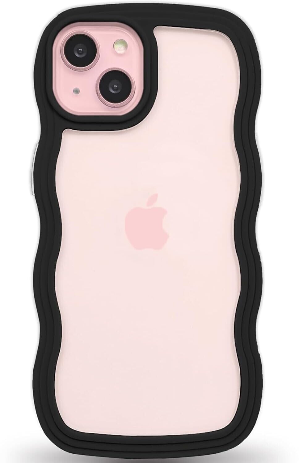 Apurb store for iPhone 13 Case Clear Cute Curly Wave Frame Cases Transparent Soft Silicone Shockproof Soft Protective Phone Cover Cases Clear Cover for iPhone 13 (Pink) (B0D9SSF9ZG) Amazon Price History, Amazon Price Tracker