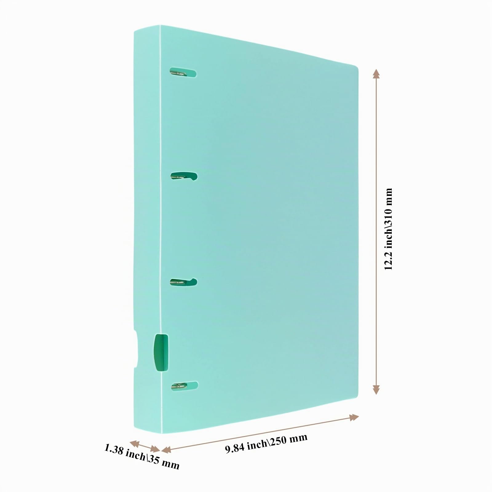 8 Stück Ringbuch A4, Pastell Herausnehmbarer Ringordner A4 mit 4-Ring-Mechanik, 4 Farben (Blau, Pink, Grün, Lila)，3,5 cm Rückenbreite Aktenordner, Geeignet für Büro und Familie