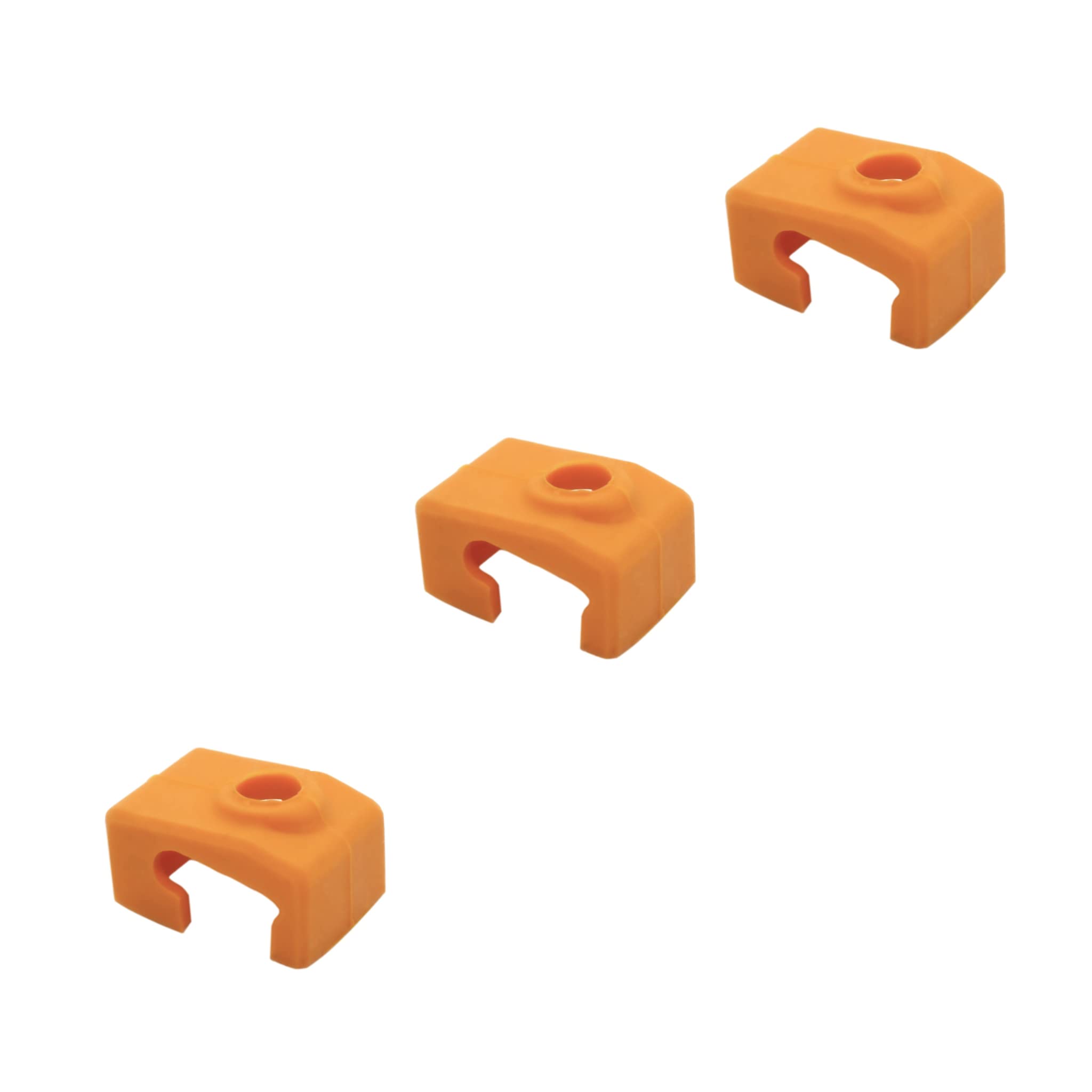3D SOURCERERPrusa Mini/Mini+ Heat Block Orange Silicone Sock X by levendig | dsgn [3-Pack] - Insulate & Protect Your Printer Hot End Nozzle