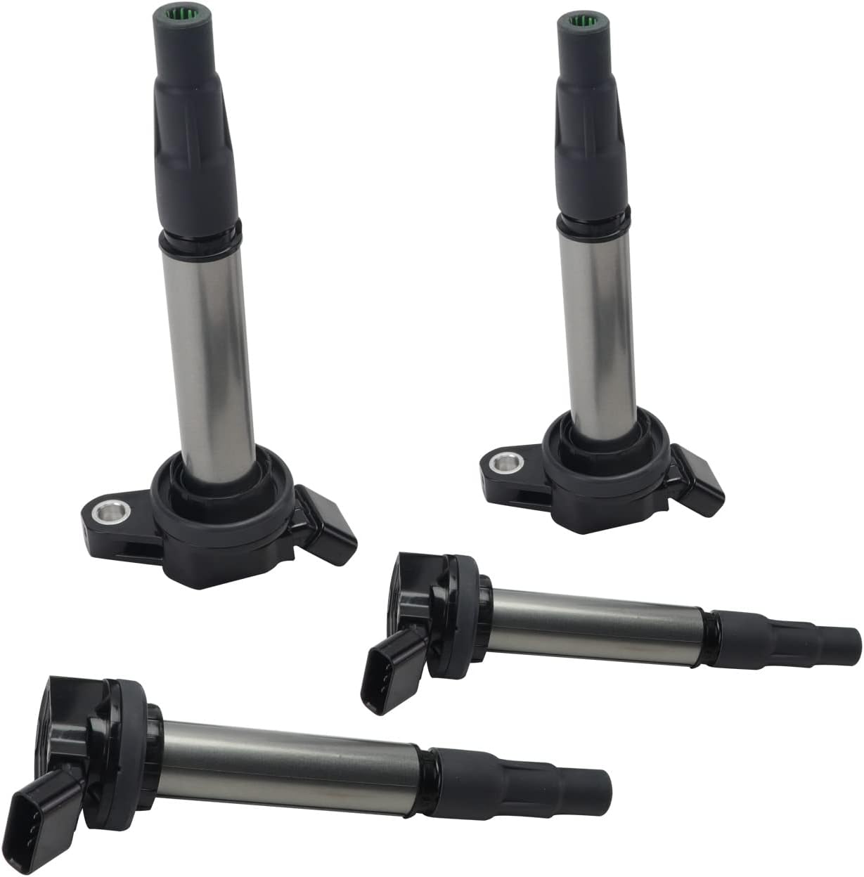 Duolctrams Set of 4 Ignition Coils Pack Compatible with 20092017 1.8L L4 Corolla, Matrix, Prius
