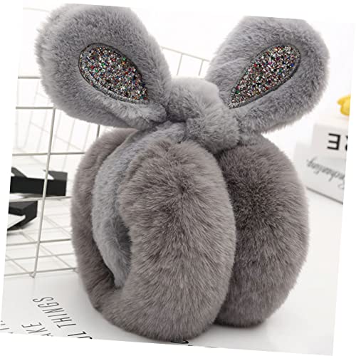 Gatuida Rabbit Ear Muffs Winter Ear Warmers Babies Fluffy Bunny Ears for Fleece Rabbit Ear Warmer Boy Ear Covers4