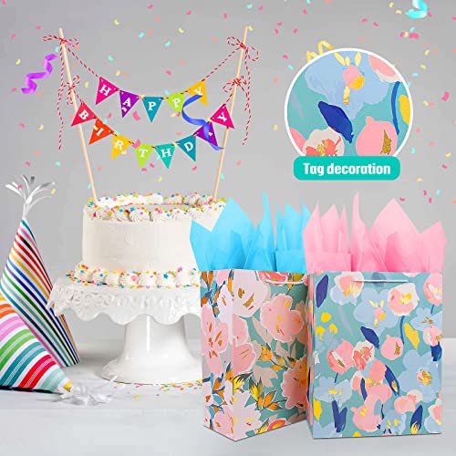 Gift-bag-for-Women-Girl-HerLarge-Gift-Bag-with-Tissue-PaperElegant-Birthday-Gift-Bag-with-Flower-Foil-Gold-MarkingBig-Gift-Bag-Birthday-Gift-Wrap-BagBirthday-Bag-Present-Bag-for-Birthdays-Mothers