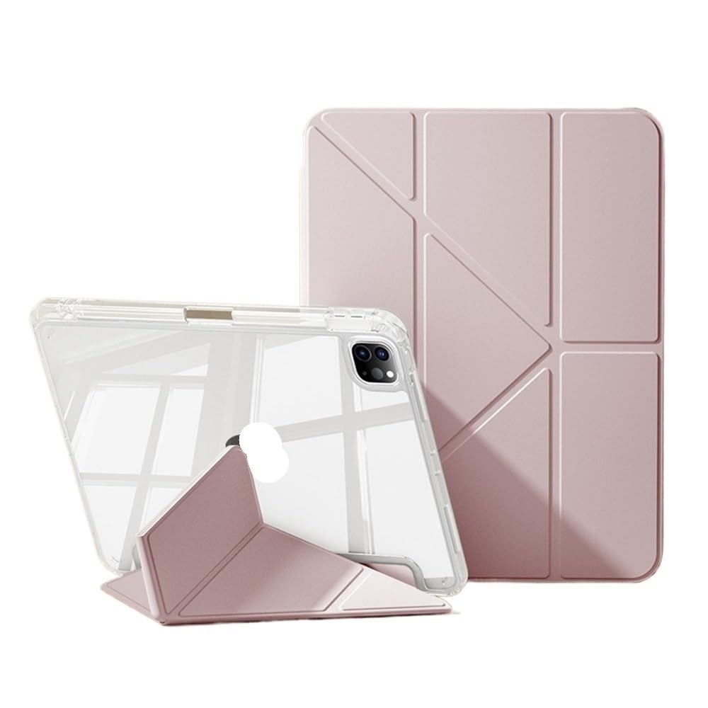 Smart case iPad Air 13 pouces 2024 rose protection antichoc avec stylet - 6