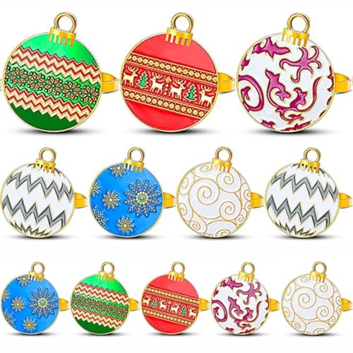 Ronds de serviette de Noël multicolores d'exception pour une table raffinée - 2
