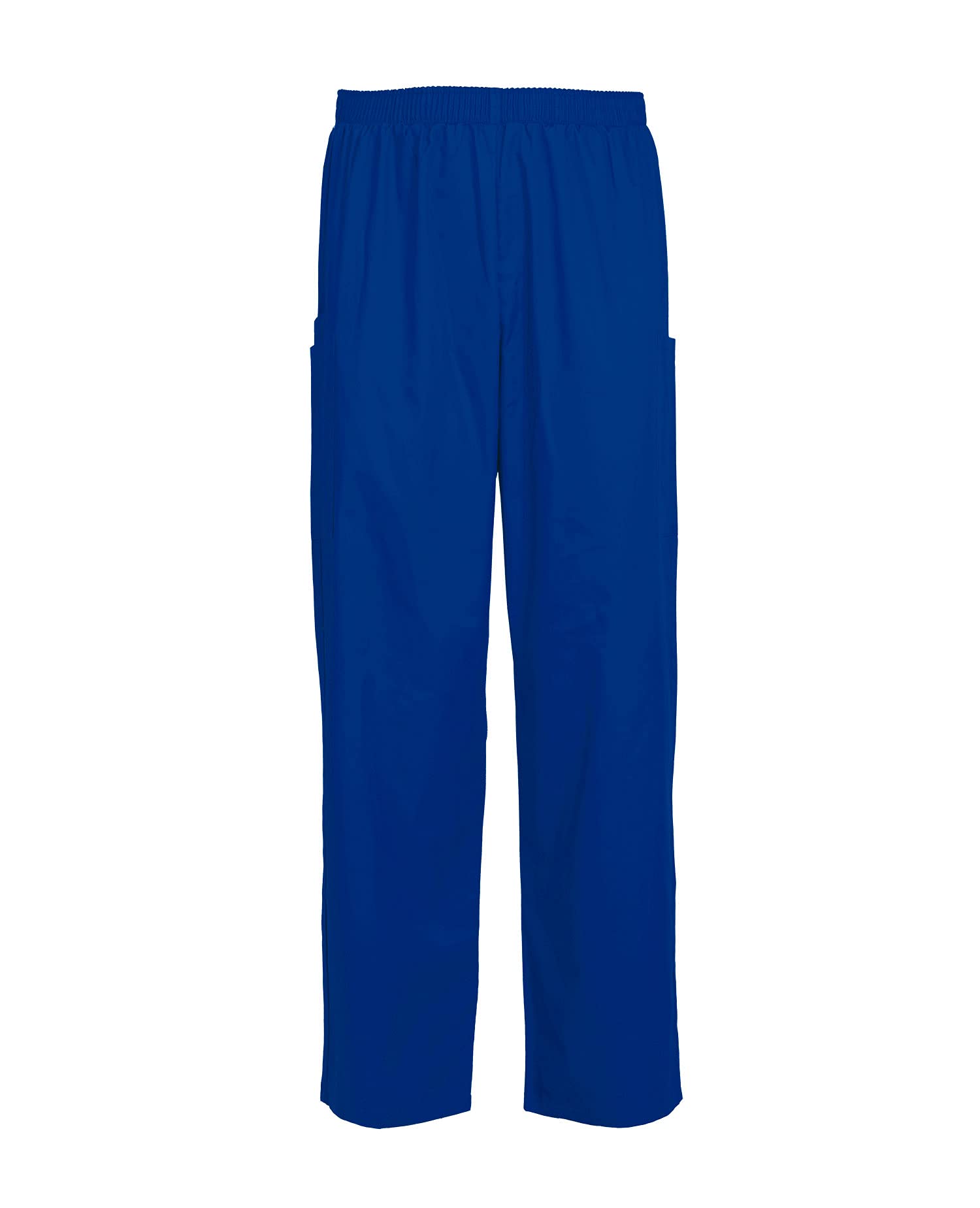 TAILOR'S Men's Scrub Trousers Full Elastic Waist Scrub Cargo Pants Royal