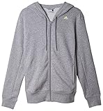  adidas ESS Mid 3S HD - Sudadera para mujer, color gris / amarillo, talla S