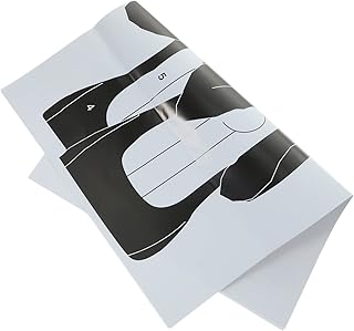 Totority 8 Folhas De Papel De Alvo De Jogo Papéis De Alvo Para Alvos De Jogo Papel Direcionado Papel De Treinamento De Esportista Papel De Tiro Local Do Corpo Papel De Alvo Anel De