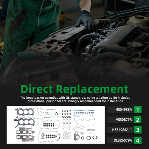 Image of Head Gasket Set, for 3.5 Ecoboost, Fit for Ford F-150 2012 2013 2014 3.5L V6 DOHC Turbocharged HS54988A VS50879R(135pcs)