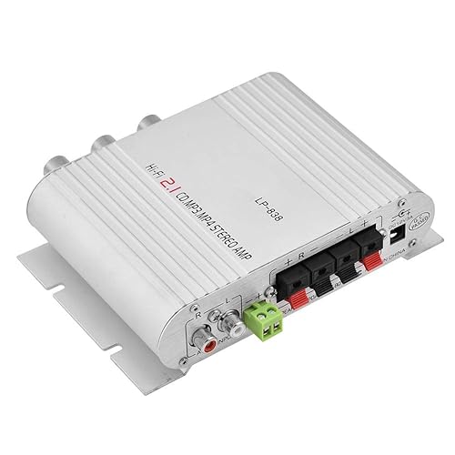 Amplificador de graves de 2 canales 12v 15w Amplificador estéreo Amplificador pequeño Amplificador de potencia de audio para el hogar del coche