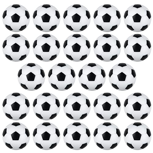 Coopay 24 Pieces 32mm Foosball Balls Table Football Soccer Replacement Balls Multicolor Official Tabletop Game Balls (multicolour pentagon)