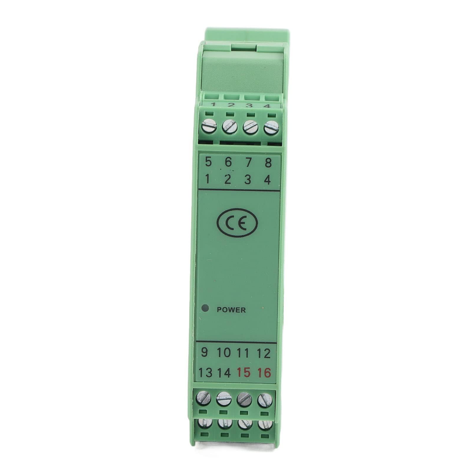 GLG Aislador de señal CC 4-20 mA a 4-20 mA, convertidor de señal 1 en 2 Salida Transmisor de Voltaje de Corriente para detección de PLC, Ultrafino (Una entrada y dos salidas 4-20mA a 4-20mA)
