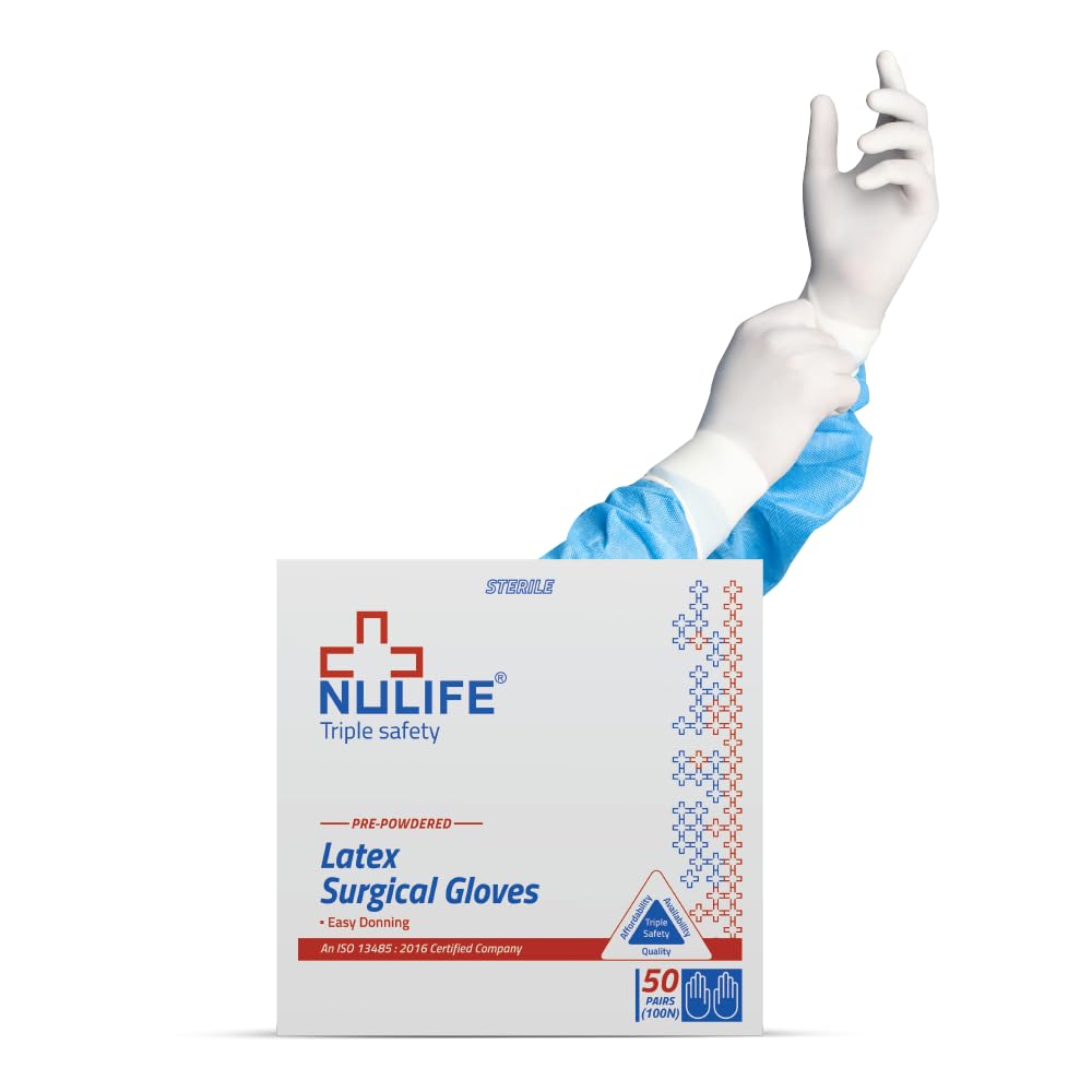 NULIFE - Latex Examination Gloves (Pack of 50) (6) (B096ZHTM47) Amazon Price History, Amazon Price Tracker