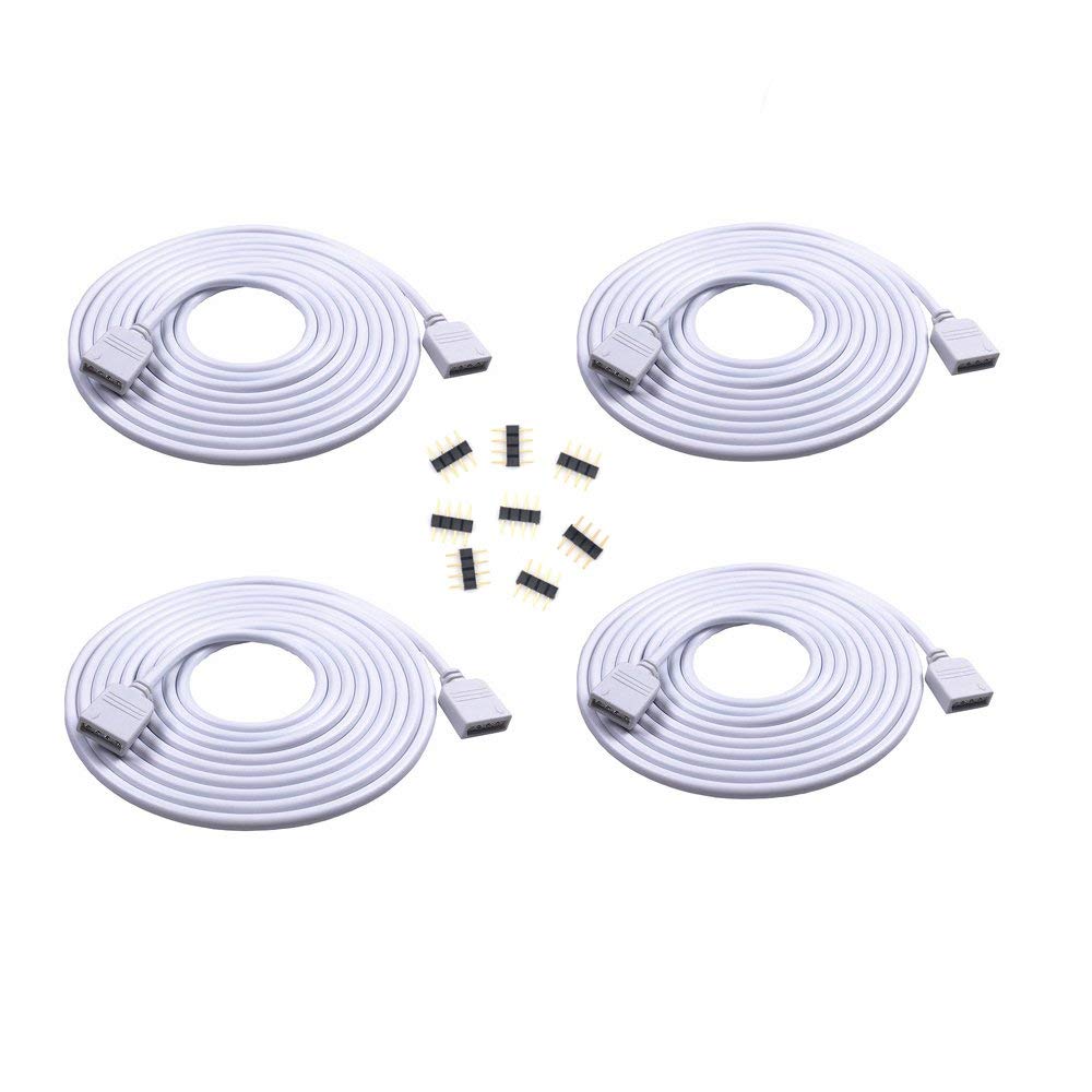 Runcci-Yun Women's Multicolored 8M Led Extension Cable 4 Pin Led Strip Connector 5050 Rgb For 4 Pin Rgb 5050 Strip Light