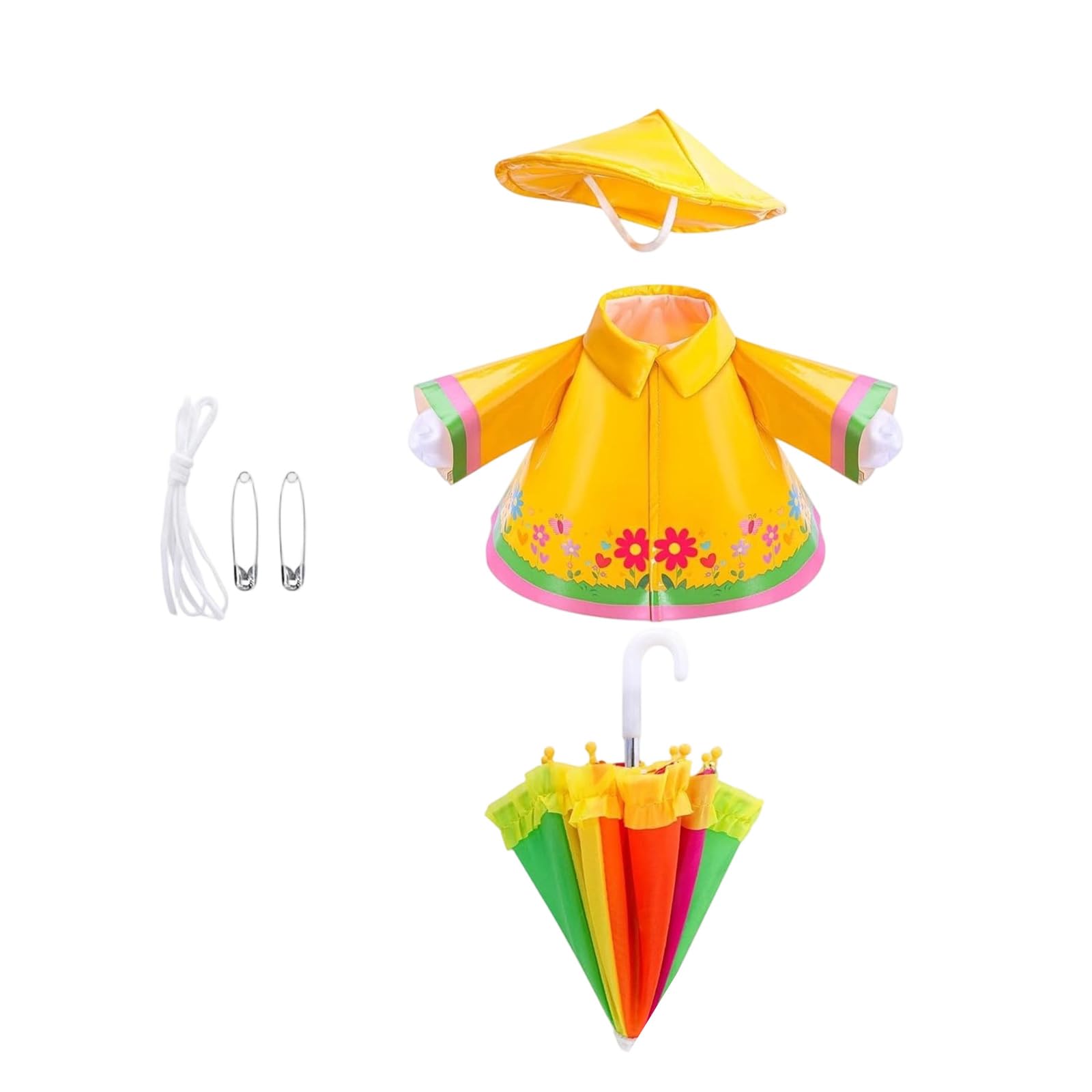 Carotoe Yellow Geese Ensembles Accessories For Party Decorations Geese Rainwear And Umbrella Polyester Waterfowl Dress
