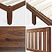 ZINUS Vivek Wood Platform Bed Frame with Headboard, Solid Wood Foundation with Wood Slat Support, No Box Spring Needed, Easy Assembly, Queen