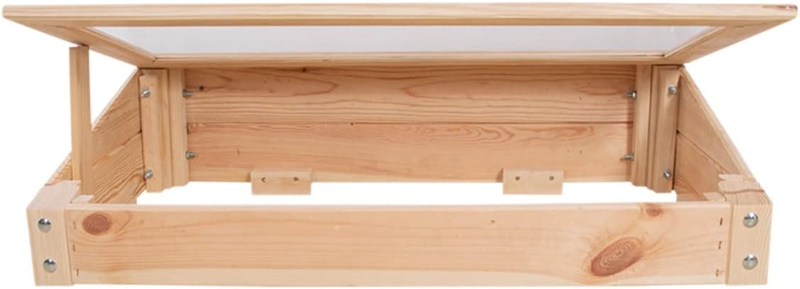 Esschert Design Small Wood & Polycarbonate Cold Frame - Light Brown