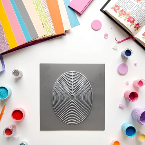 Metall-Stanzformen mit ovalem Rand, für Kartenherstellung, Prägepapier, Fotoalbum, Stempel, Basteln, Vorlagen, Formschablonen, Scrapbooking, Stanzen, Kartenherstellung, Zubehör, Stanzen, Prägen