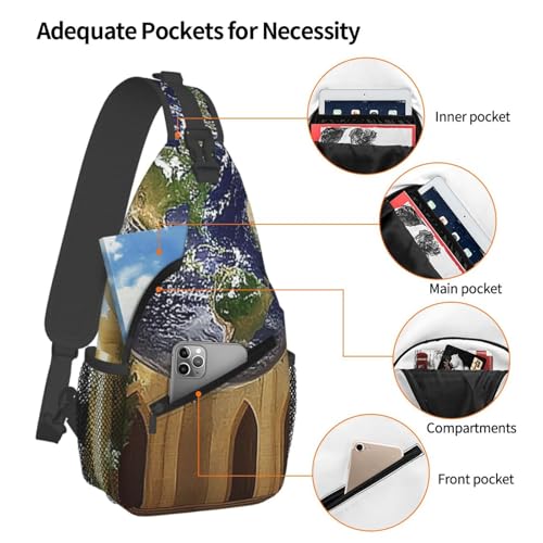 Morrales tipo bandolera Cross Chest Bag negro miniatura 4