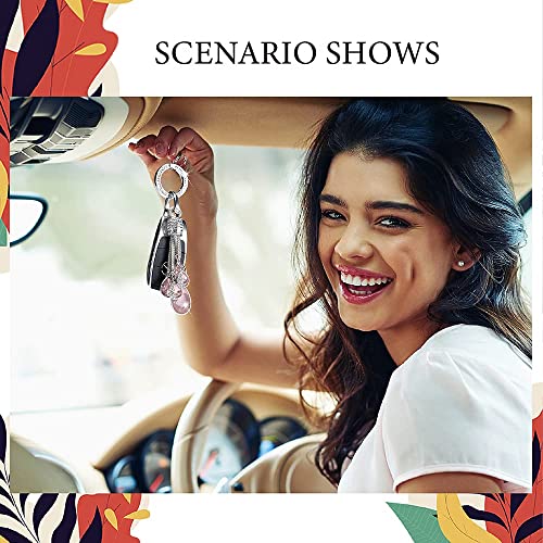 Bling Crystal Car Keychain For Women, Keychain Accessories With Rhinestones, Fashionable Car Key Chain For Car Keys Fit Bmw Honda Audi Lexus Ford Mercedes Benz Nissan Cadillac Toyota (2 Pink) #TOP5