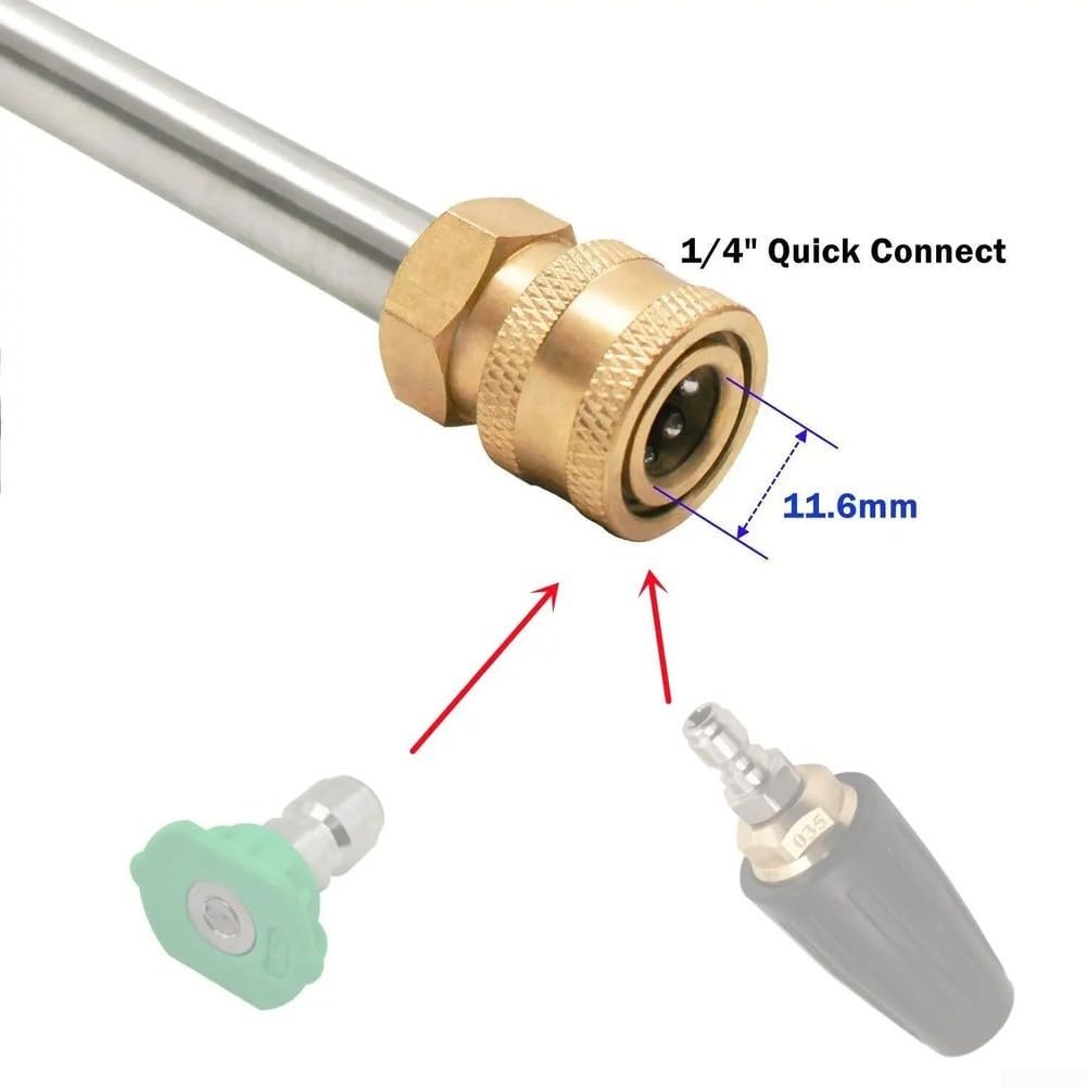 Adaptador para Conexión Rápida 1/4" para Kärcher K2-K7 Aluminio(Danish Niki model)