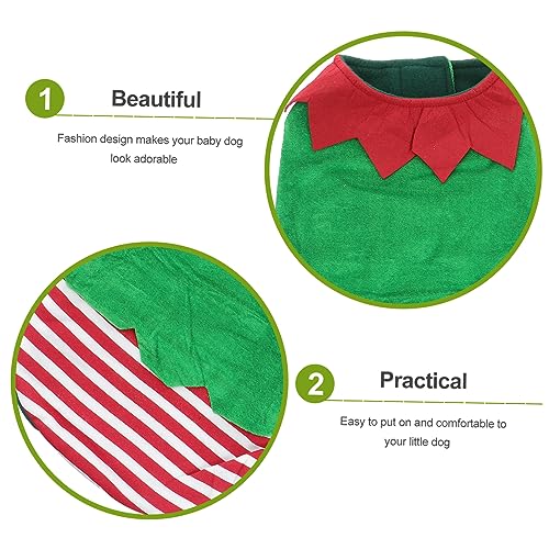Disfraz verde de Navidad para perro talla XL GANAZONO miniatura 2