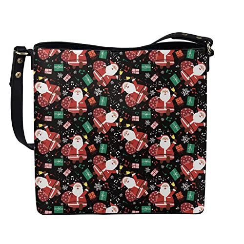 Image of HUGS IDEA Boho Bags for Women Leather Handbag Shoulder Bucket Crossbody Purse