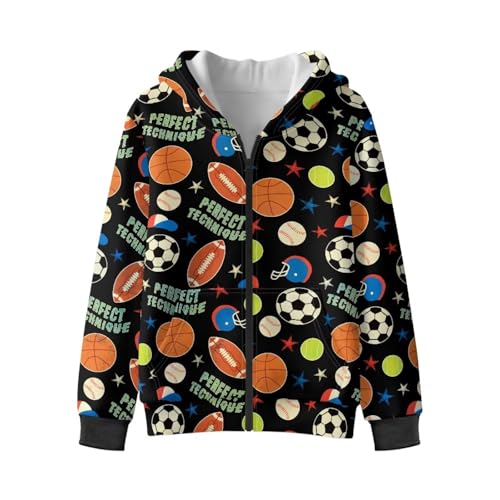 Rnyleeg Jacket for Boys Zip Up Hoodies Comfy Soft Long Cardigan Sweatshirt Tops Fall Clothes Outfits Winter Outwear S-XL