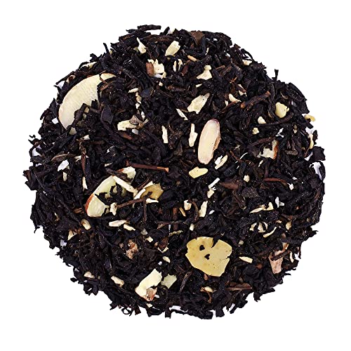 The Whistling Kettle SnowFlake Tea- Energizing Flavored Black Tea with Almond, Coconut, and Cinnamon- 4oz (56 servings)