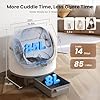 Bashaw Self Cleaning Litter Box, Automatic Cat Litter Box for Multiple Cats, App Control with Safety Sensors, Open Top, Includes Scent Cartridge & Trash Bags #2