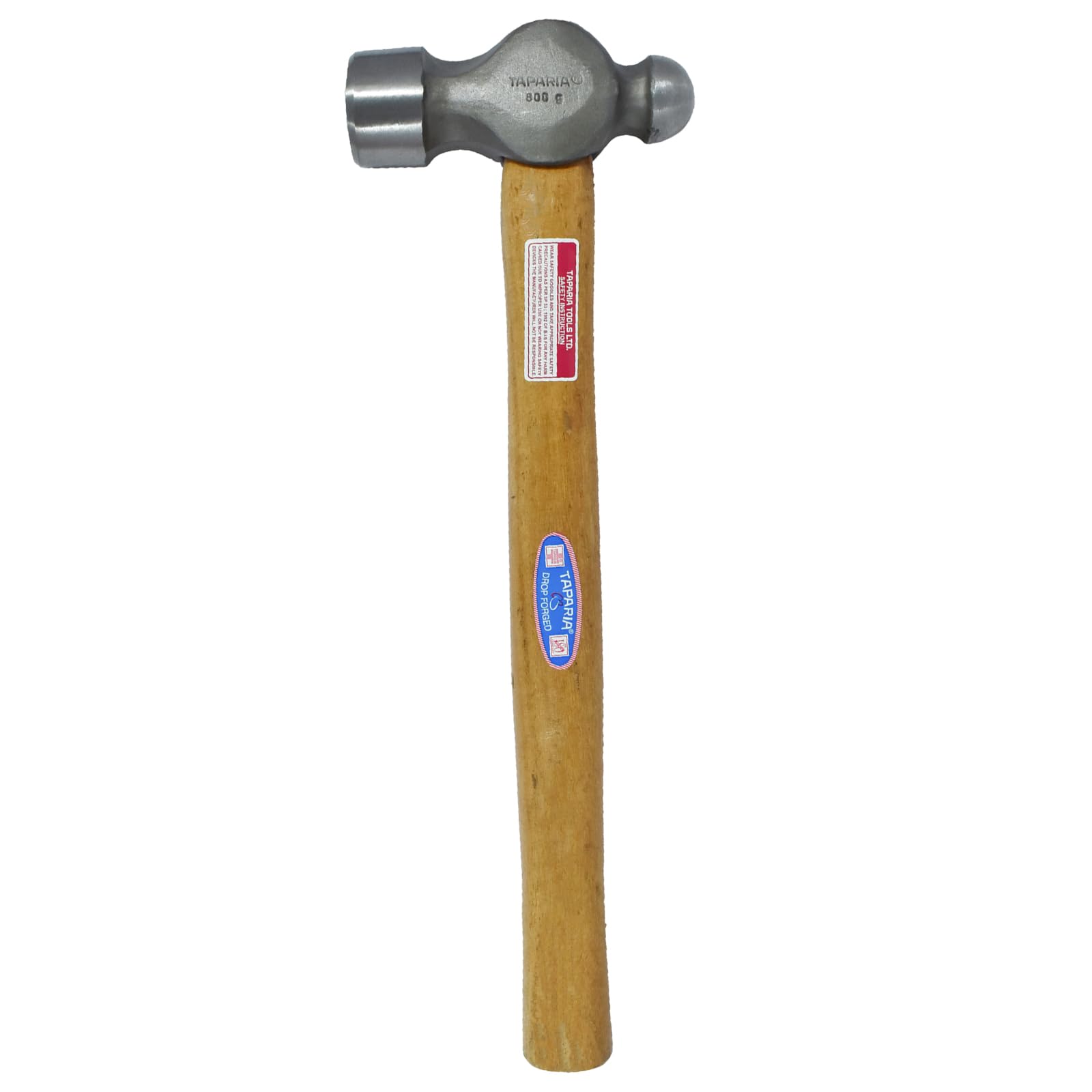 Taparia WH 800 B Steel (800g) Ball Pein Hammer with Handle (Beige and Grey)