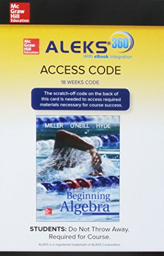 Package: Beginning Algebra with Aleks 360 18 We... 1260054802 Book Cover