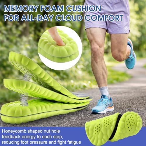 12 pares de plantillas 4D Cloud para hombre y mujer, espuma viscoelástica miniatura 5