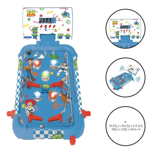 Pinball electrónico infantil Lexibook JG610TSLXB mesa de juego azul LCD 2
