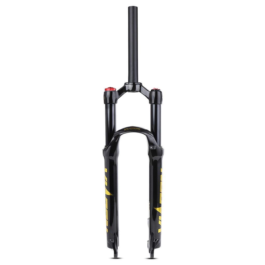 WIQUYBML Mountain Bicycle Suspension Fork 26/27.5/29 inch, FKA-202 Ultralight Manual Lockout MTB Front Forks 120mm Travel