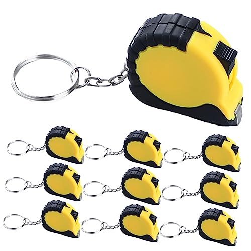 Mini cinta métrica retractil para llavero 10 piezas miniatura 1