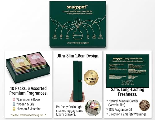 Set de 10 Sachets Ambientadores con 6 Fragancias Premium miniatura 4