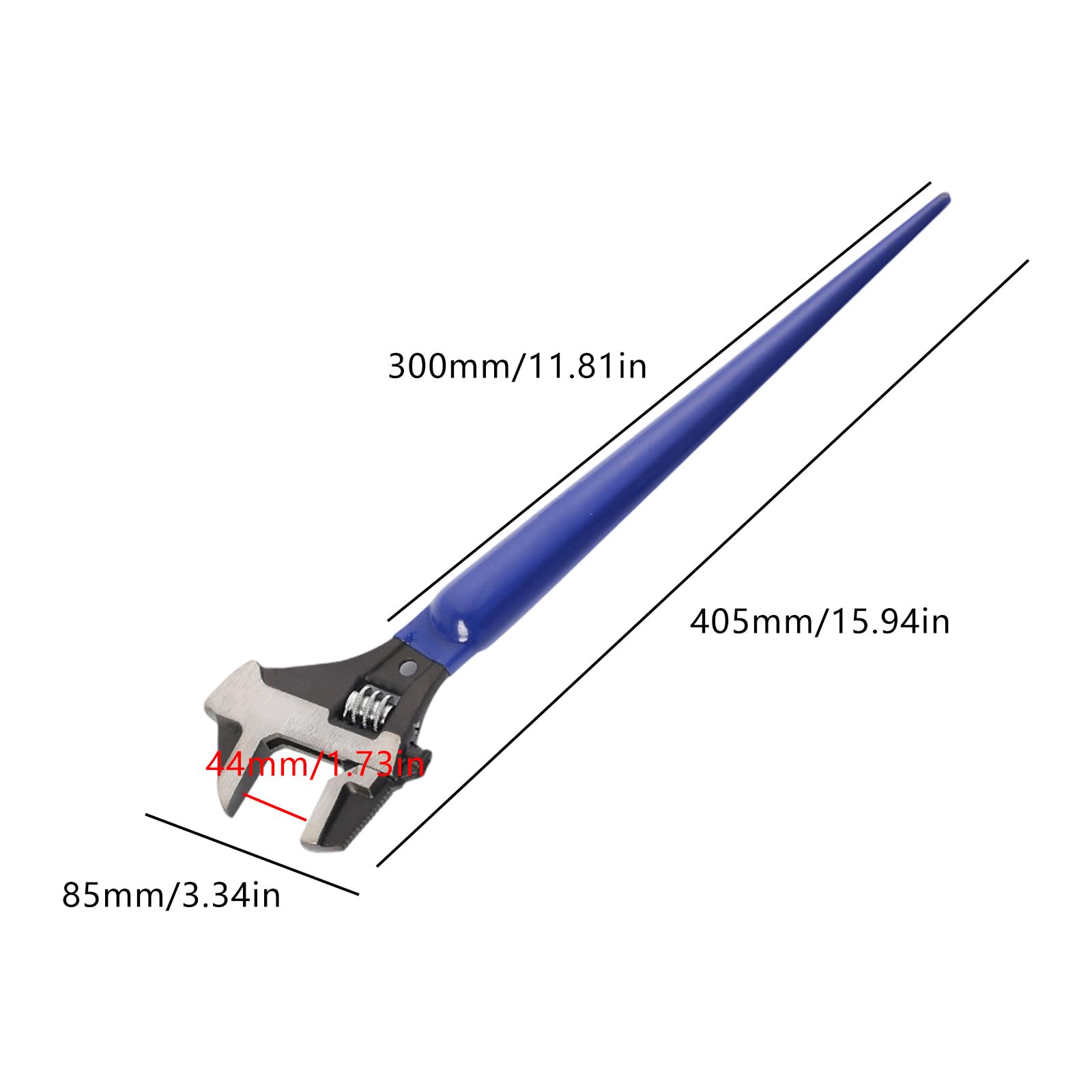 Clé À Molette Avec Large Ouverture De Mâchoire Et Poignée Ergonomique Pour La Plomberie Et La Réparation Automobile