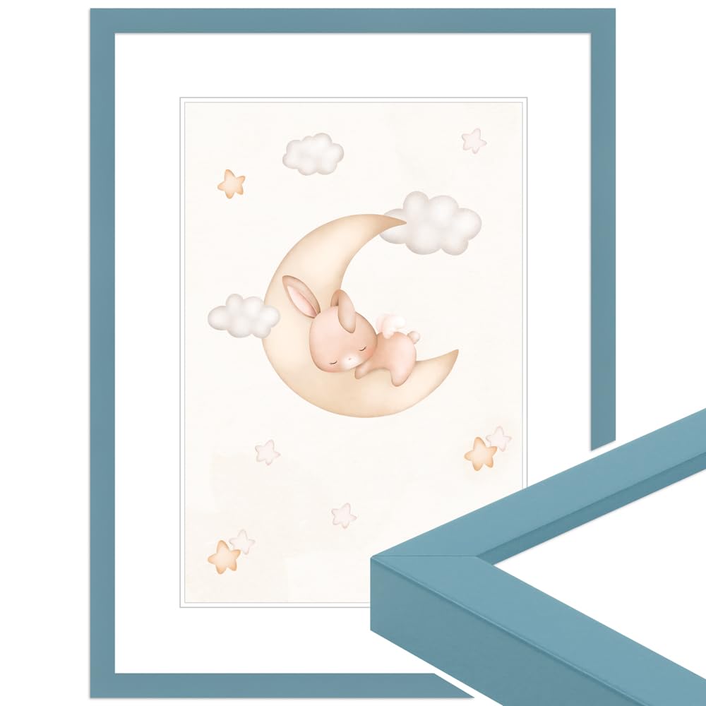 WANDStyle H950 Children's Room Picture Frame, Light Blue, 20 x 25 cm, Modern Photo Frame, Made in Germany