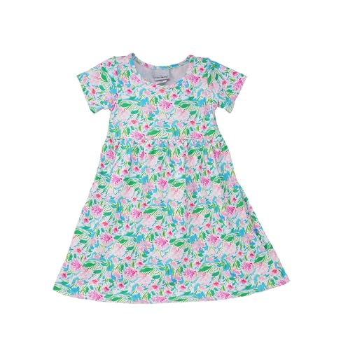 Baby Girls' UPF 50+ Laya Short Sleeve Tee Dress