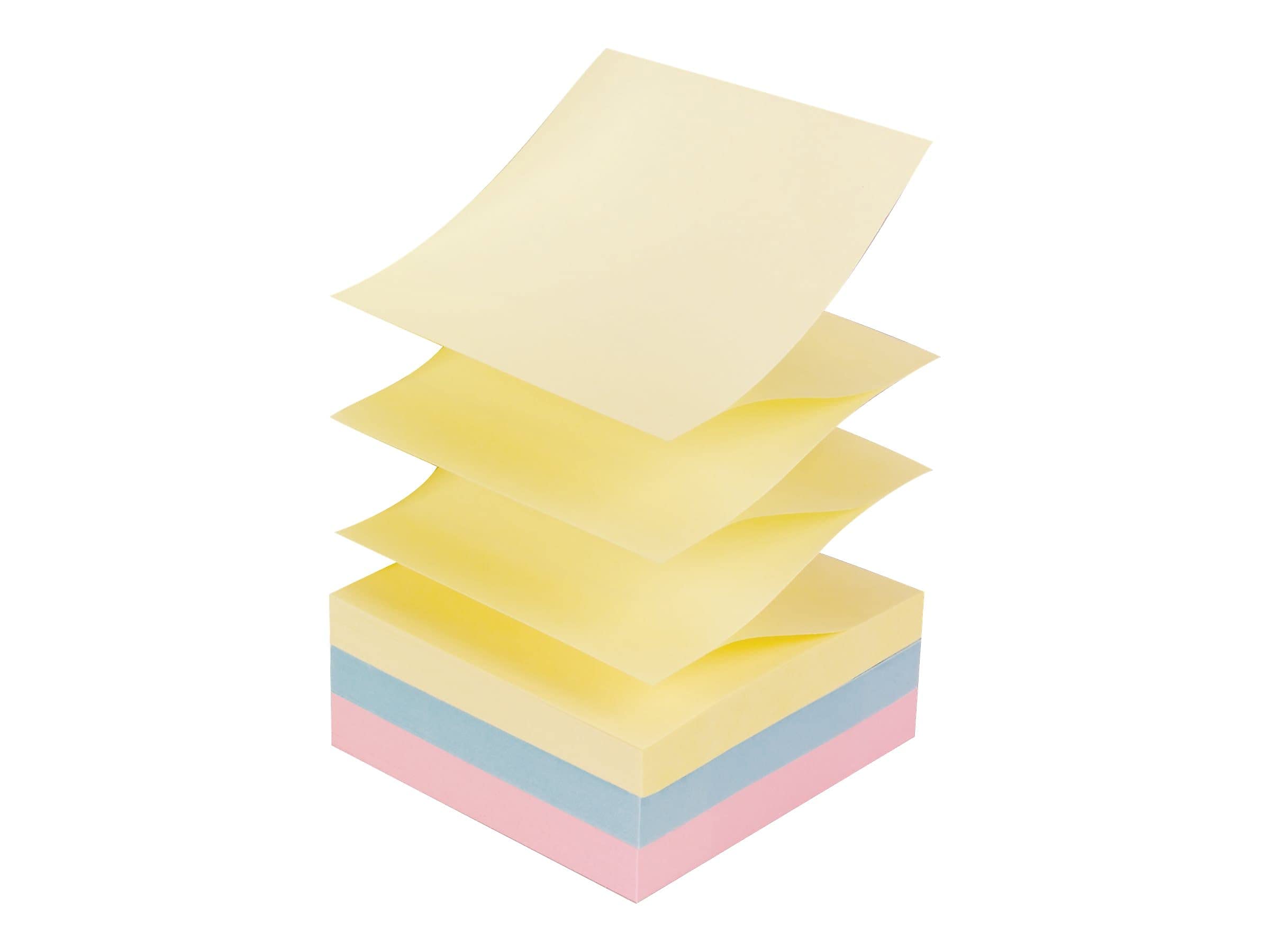 Post-It Notes Refills, 3"x3", 100 Sht/PD,12/PK, AST Pastel, Sold as 1 Package, MMMR33012AP